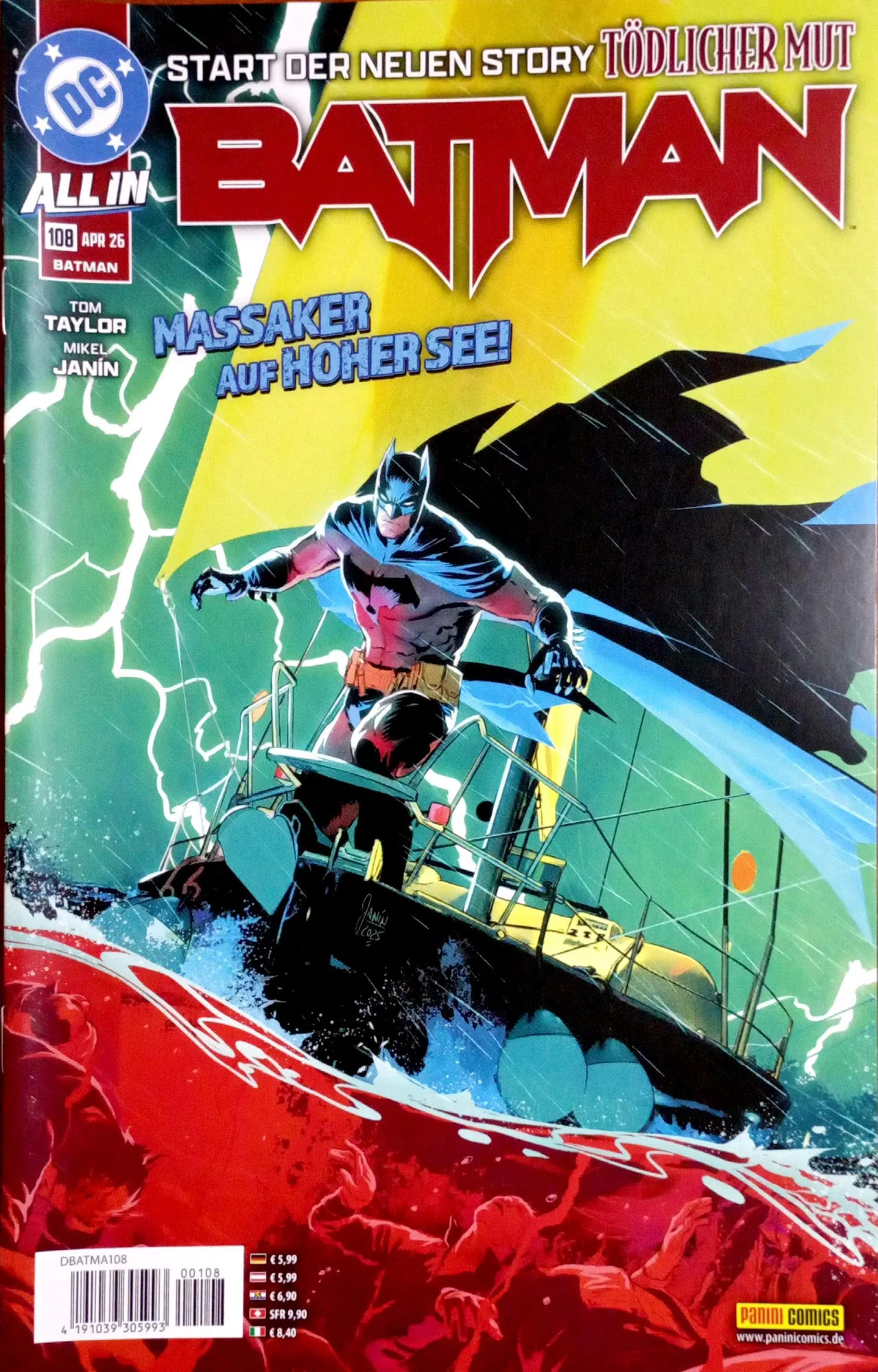 Batman #108 - Tödlicher Mut: Massaker auf hoher See!